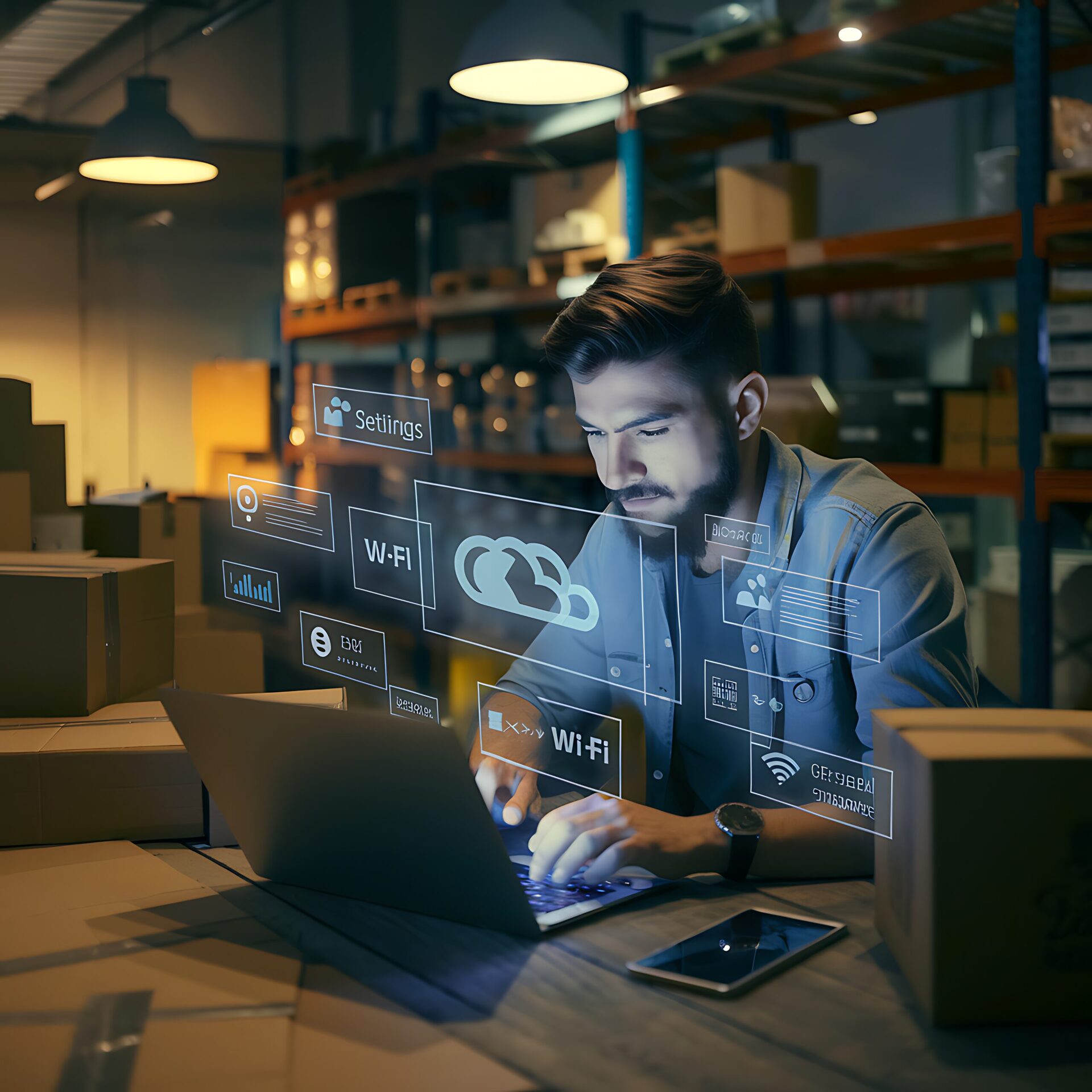 man-using-laptop-with-digital-icons-marketing-data-analytics